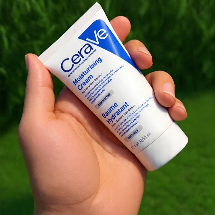CeraVe Moisturising Cream | 50ml | For Dry to Very Dry Skin | With 3 Essential Ceramides + Hyaluronic Acid | Fragrance Free | Face & Body Cream